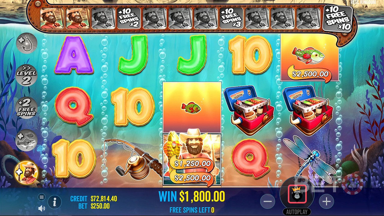 Großer Bass-Splash-Slot auf der Improve Casino-Website